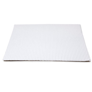 Single Face Corrugated Cardboard Pizza Pad White by Paper Supply – 14", Corrugated Cardboard, White, Model 14X14 PIZZA PAD