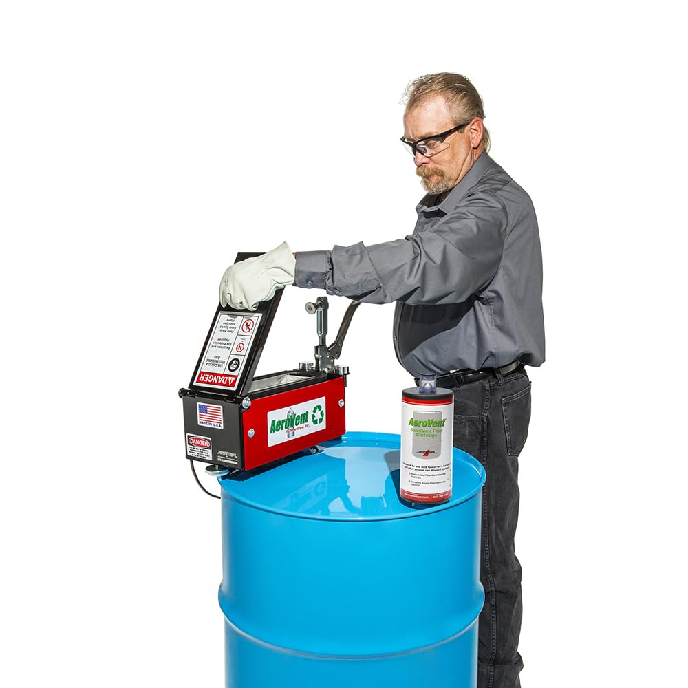 Newstripe Single Can Disposal System by Aerovent – 30"L x 8"W x 11"H, All Welded Steel W/Non-Sparking Components, Green, Model 10004840