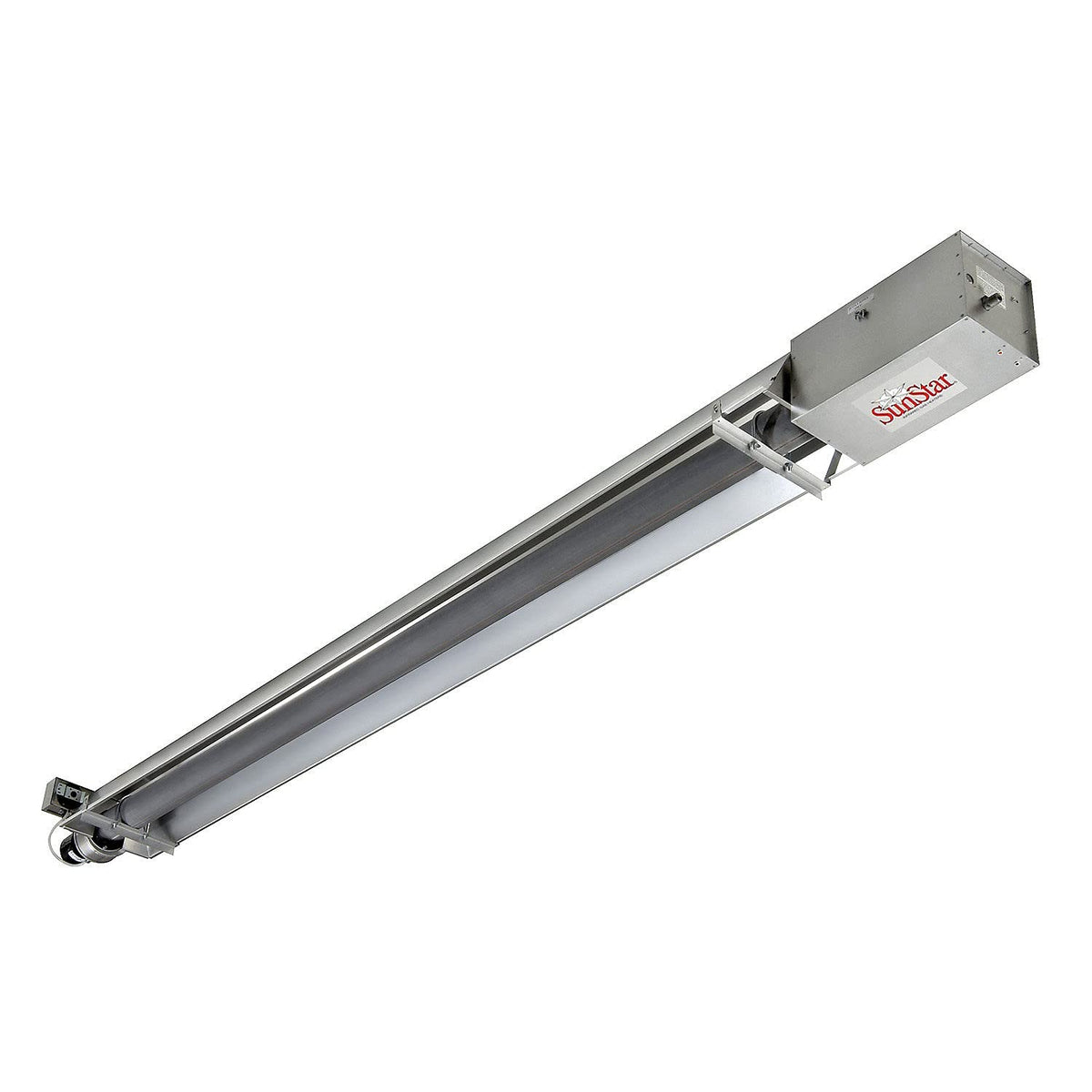 SunStar Propane Heater Infrared Vacuum Straight Tube by GUM – 122"L x 13"W x 6.25"H, Cast Iron Burner / Aluminum Reflectors, Model SIS100-40-L5