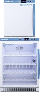 ACCUCOLD 24" Medical Performance Series All-Refrigerator/All-Freezer Combination (LHD, Glass Door)