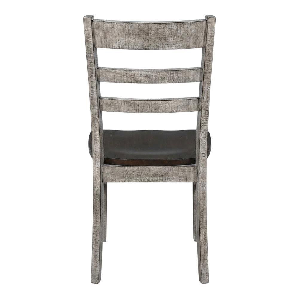 Brown Ladderback Dining Chairs Set of by Starlight Canyon Home – Solid Wood, Mahogany, Brown, Pack of 2