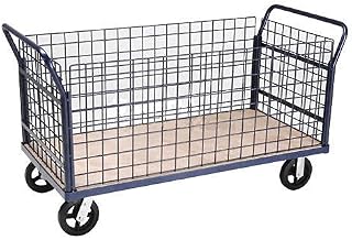 Global Industrial Euro Style Truck - 4 Wire Sides & Wood Deck, 60 x 30, 2400 Lb. Capacity