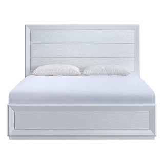 Mars Queen Bed White by Glory Furniture – Wood, White, Model G001700A-QB