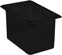 Cambro 46CW110 Camwear Food Pan plastic 1/4-size 6"D black - Case of 6