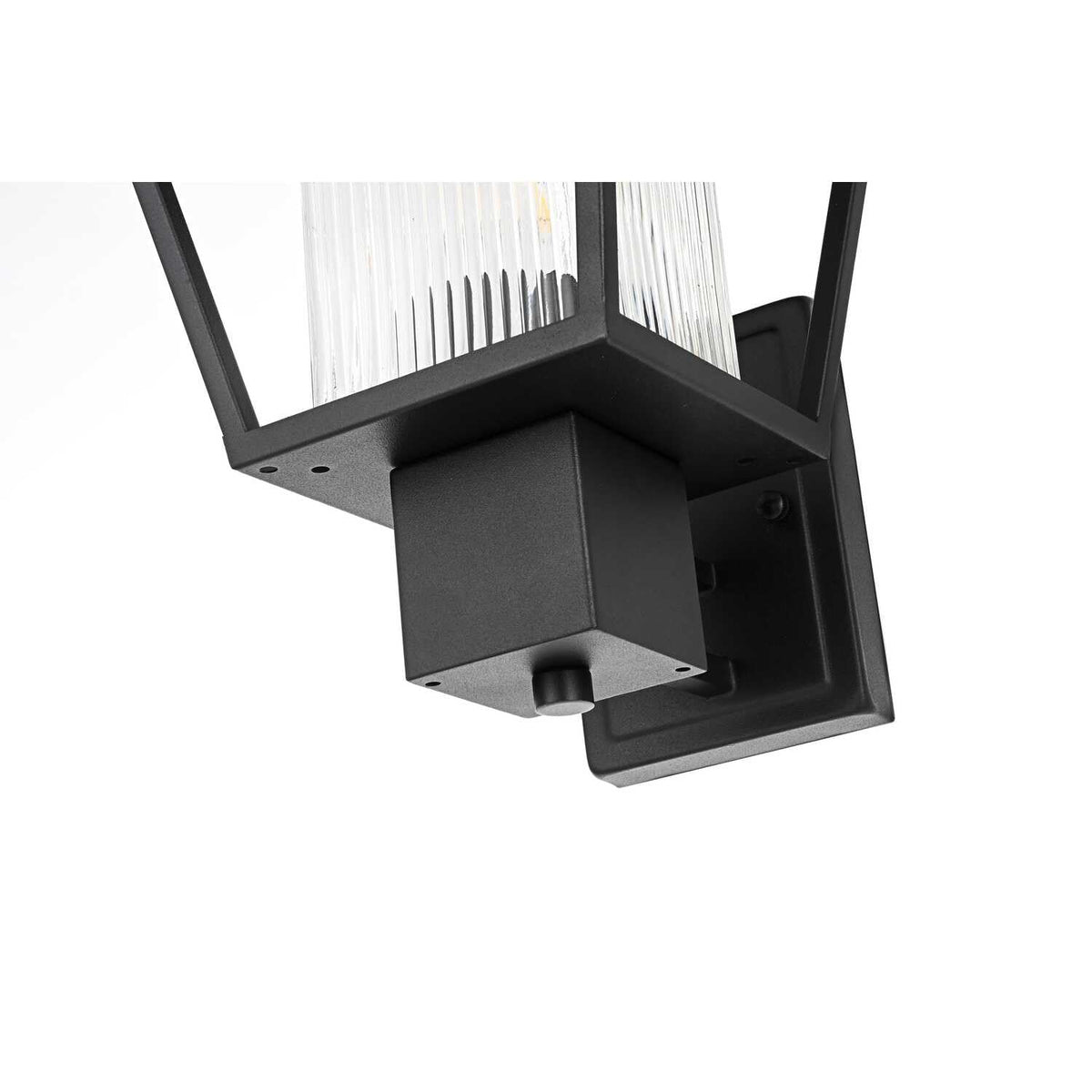 Gaul One Light Outdoor Wall Sconce Black by Lighting Design – Iron, Black, Model OD306W15BK