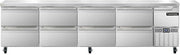 CRA118-D Refrigerated Base Worktop Unit, 118" W, With Drawers