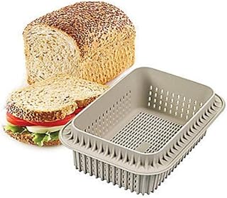 Silikomart 21.004.13.0065 3D Bread Loaf Baking Tin 15 x 10 x 7.5 cm – Grey