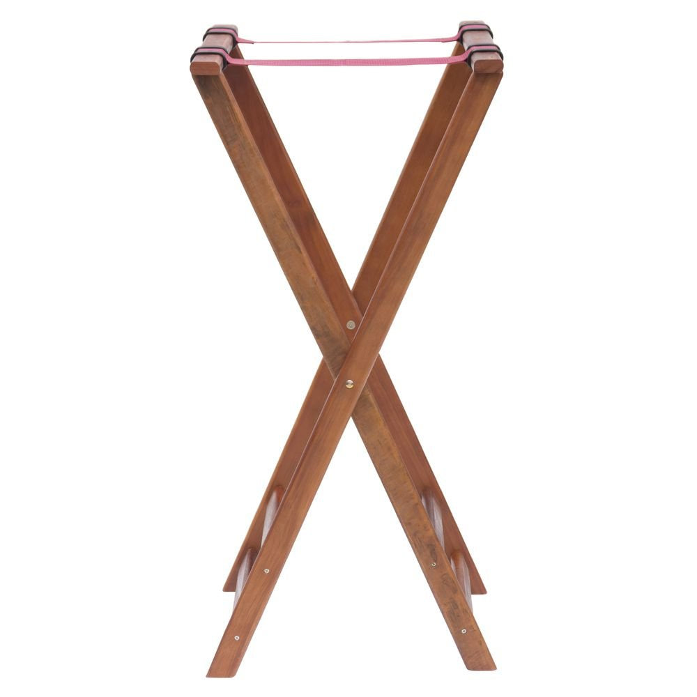 Tray Stand with Solid Legs Dark Walnut Wood - 38" H by HUBERT – Wood, Walnut, Model TS-3