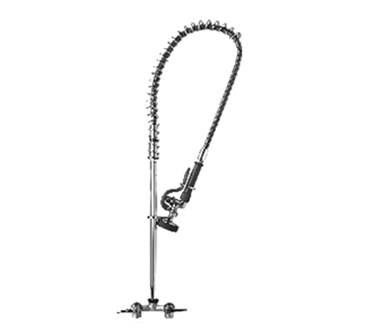 B-0163 Pre-Rinse Spring Action Concealed Body by T&S Brass – not_applicable, Brass, Polished Chrome, Model B0163