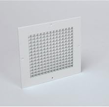 American Louver Eggcrate Return Grille, Surface Mount, 12" x 12", White, PK5