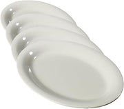 Carlisle FoodService Products Sierrus Oval Platter, Heavy Duty Melamine Tray for Serving, 12" x 9", 1 Count, Bone (Pack of 4)