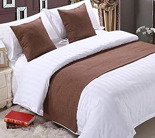 Solid Linen-Like Couch Throw Pillow Cover Chair Bed Decorative Cushion Cover 18" x 18", Coffee