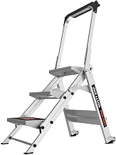 Utility Step Stool, Alum, 2-1/4Ft H, 300 Lb
