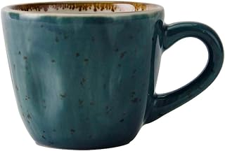 Tuxton Artisan Geode Geode Azure Reactive Natural 3-1/2-Ounce Espresso Cup, Case of 24, Blue; Scratch Resistant; Chip Resistant; Lead & Cadmium Free; Dishwasher, Microwave, Oven Safe