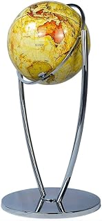 World Globe, High End Floor Standing Antique with Silver Stand(B)