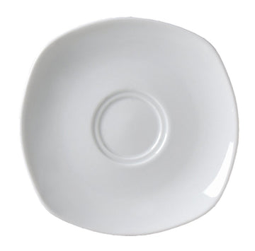 Ventana Saucer by Vertex China – Porcelain White, Pack of 36, Model AV-2