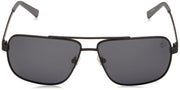 Men's Navigator Sunglasses Metal Earthkeepers Frame by Timberland – 61mm, Stainless Steel front, Matte Black, Model TBA9266