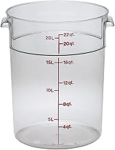 Cambro 22 qt. Camwear Round Food Storage Containers, 6PK Clear RFSCW22-135