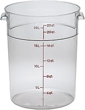 Cambro RFSCW22135, 22 qt Polycarbonate Food Storage Container - Camwear Round (78596) (Pack of 1)