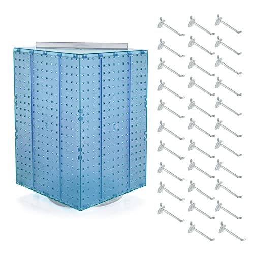 Azar Displays Pegboard + Hooks / Blue / 14 inches (W) x 14 inches (D) x 21 inches (H) Panels & Units