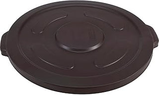 Global Industrial Plastic Trash Can Lid, 55 Gallon, Brown