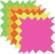 Large Fluorescent Starburst Signs, 17068