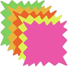 Large Fluorescent Starburst Signs, 17068