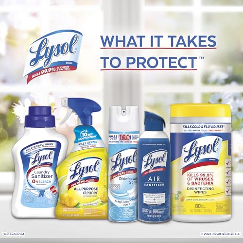 Lysol 32 Fl Oz (Pack of 4) / Lemon Breeze / 1 All-Purpose Cleaners