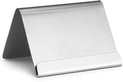 Tablecraft B17 Card Holder with lip 2-1/2" x 2" x 2" stainless steel