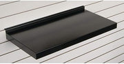 Retail Resource 76809 Slat Wall Shelves, 24", Metal, Black