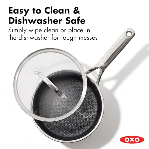 OXO 2.5QT Saucepan with Lid / Stainless Steel / 2.5 quarts Saucepans