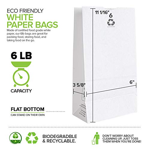 Stock Your Home 6 lb / 1200 Count / White / 1200 Food Storage Bags