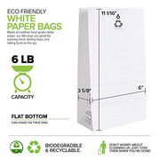 Stock Your Home 6 lb / 200 Count Pack of 25 / White / 6.0 pounds Food Storage Bags