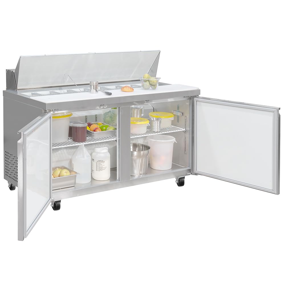 60 1/5" Sandwich/Salad Prep Table w/Refrigerated Base by MOTAK – 65.35x34.65x45.67, In Description, Check Images, Model MST-60-X