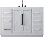 Elegant Kitchen and Bath 48" Single Bathroom Vanity in Grey