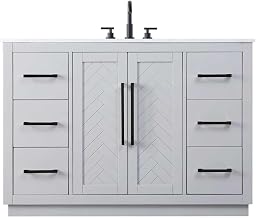 Elegant Kitchen and Bath 48" Single Bathroom Vanity in Grey