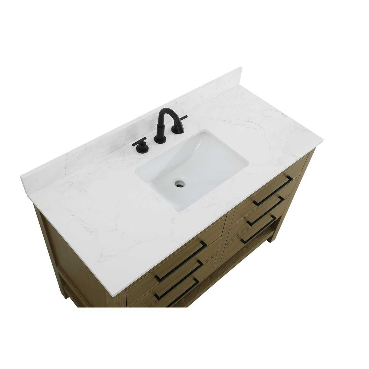 Karson Bathroom Vanity Chestnut Brown by Lighting Design – Wood, Chestnut Brown, Model VF60548MCB-BS