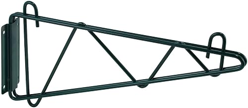 Winco 24" Green Shelving Wall Mount Brackets, W, Pair (Set of 2)