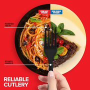 Stock Your Home Forks / 10 Pack Pack of 25 / Black Forks