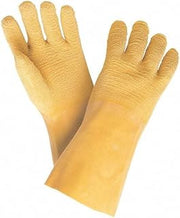 MCR Safety 6845 Long Rubber Coated Work Gloves, White, Large, 1-Pair