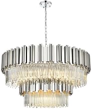 Elegant Lighting Willow 40" Chandelier in Chrome
