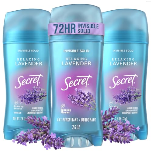 Secret Lavender / 2.6 Ounce (Pack of 3) / 3 Antiperspirant Deodorant