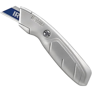 Utility Knife by IRWIN – 1 Count (Pack of 1), Metal, Gray, Model 2081101