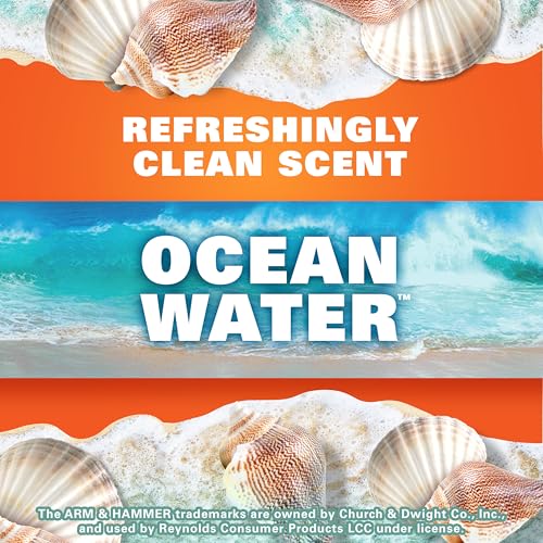 Hefty Ocean Scent / 26 Count (Pack of 12) / Ocean Water Trash Bags