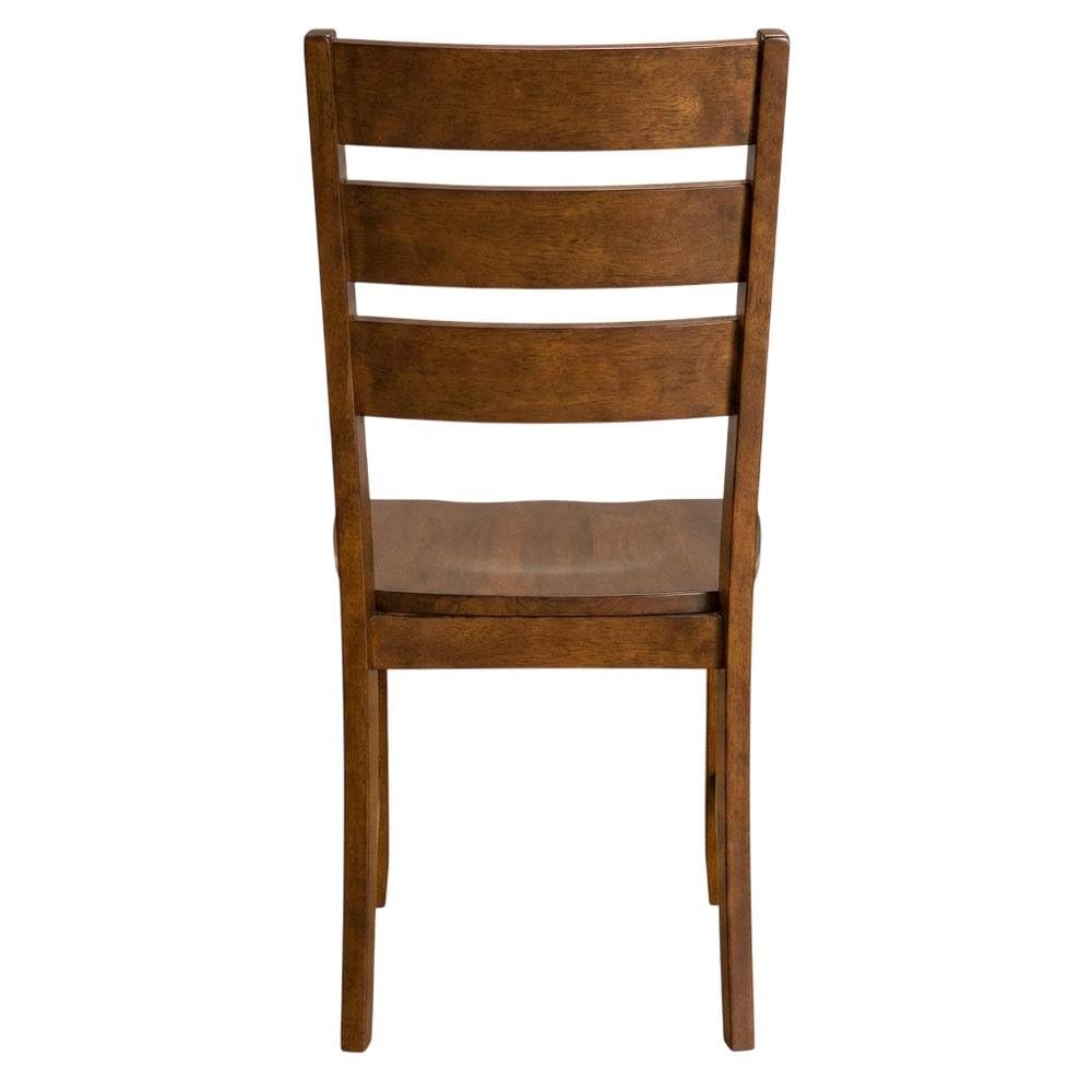 Green Mason Ladderback Upholstered Side Chair Set by Starlight Canyon Home – Solid Mango Tops & Solid Rubberwood, Green, Pack of 2