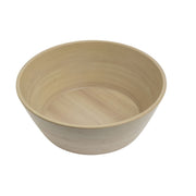 Serving Bowl with Butcher Block Finish - 8" Dia x 3" H by HUBERT – Melamine, Butcher Block, Model M2331-BUTCHER