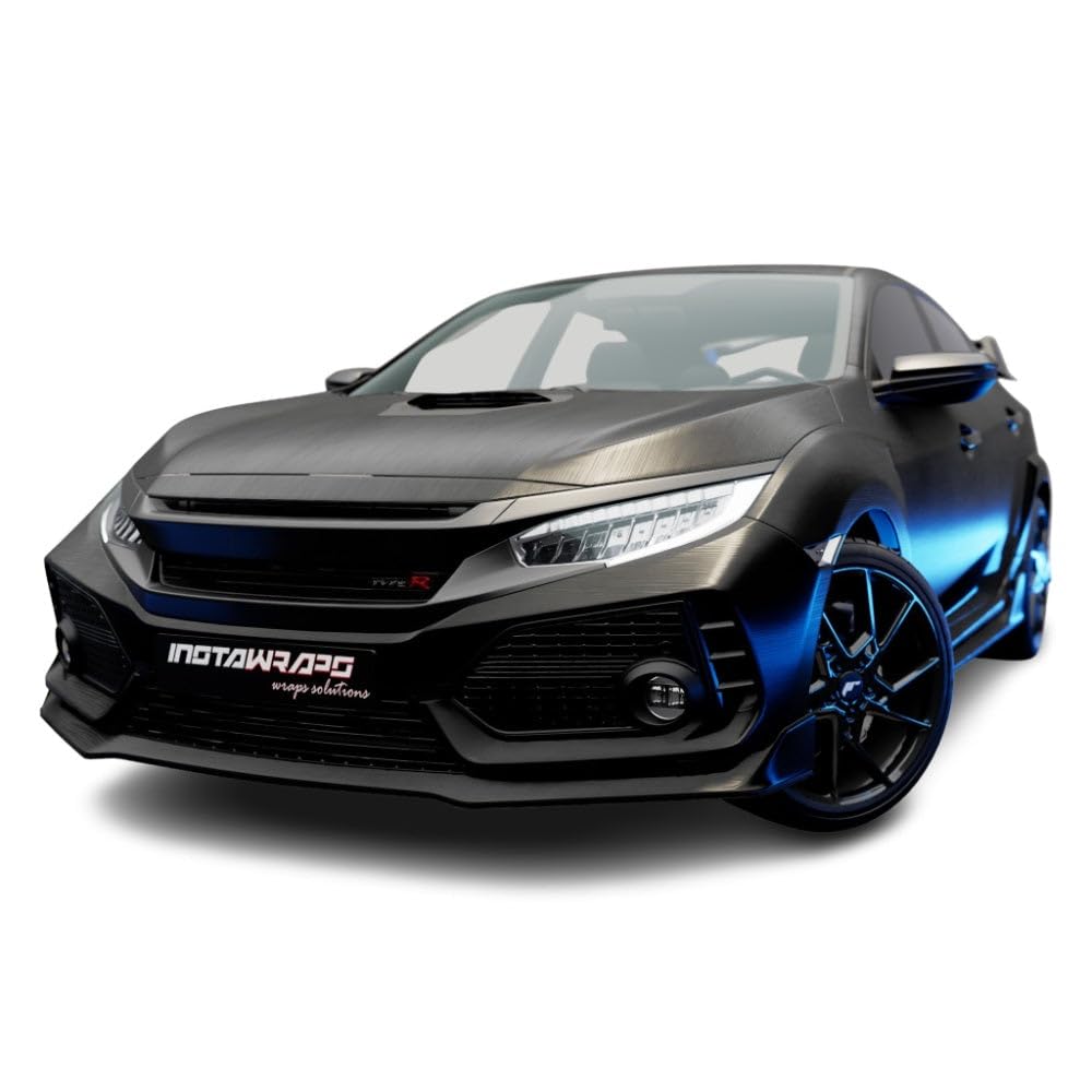 Scotchprint Series 1080 Brushed Black Metallic Vinyl Car Wrap Film Sheet Roll - 3M1080 - 4" x 6" Sample – Vinyl, Model BR212-0