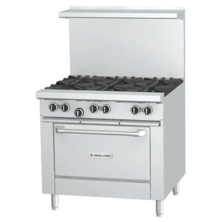G366R 36"W Commercial Gas Range - 6 Burners by Garland – 430.0 pounds, Stainless Steel, stainless-steel, Model G36-6R