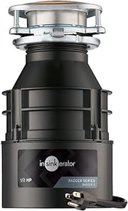 InSinkErator Badger 5 Garbage Disposal with Power Cord, Badger Series 1/2 HP Continuous Feed Food Waste Disposer
