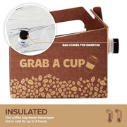 Stock Your Home 10 / 96 oz Pack of 10 / Brown Boxes